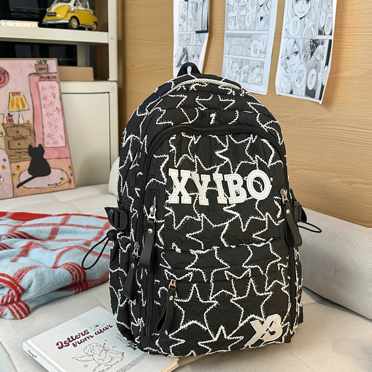 Trendiger Stern-Druck Rucksack Brehn