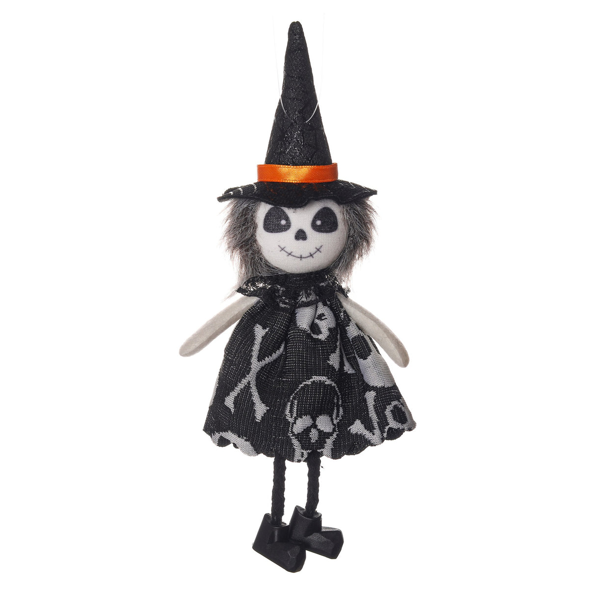 Dekorative Halloween Katze mit Hexenhut