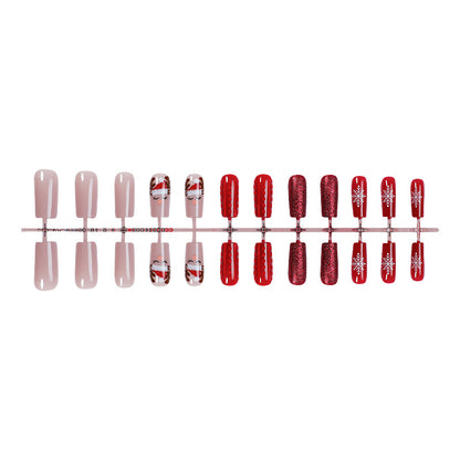 Festliches, urlaubsbezogenes Press-On-Nagelkunstset Brehn