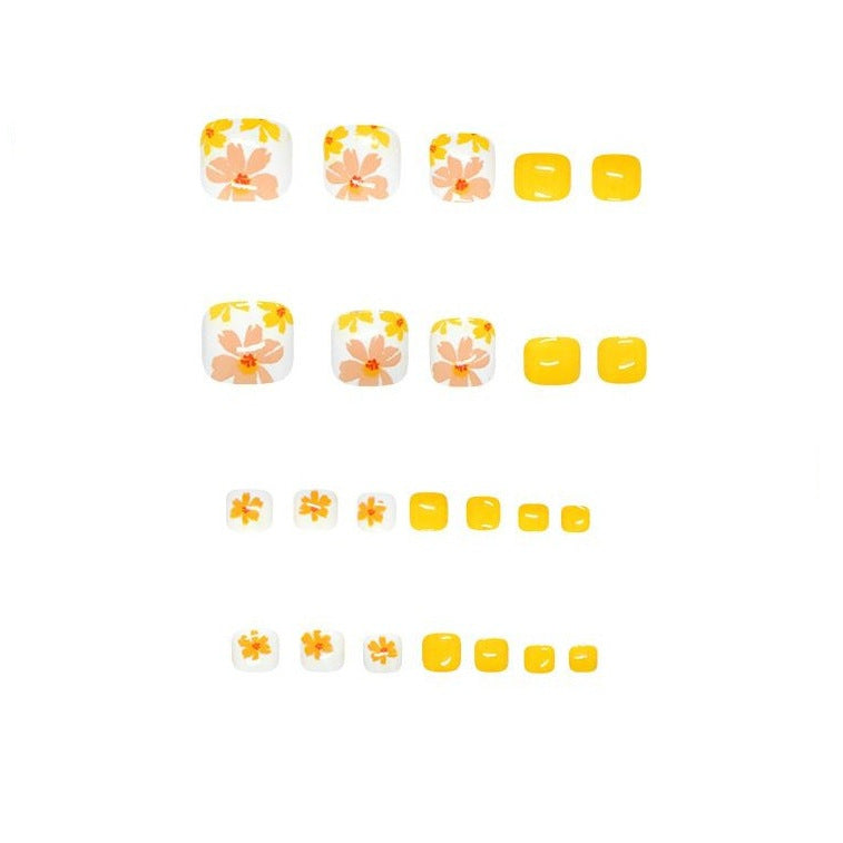 Floral Nail Art Pediküre Set Brehn