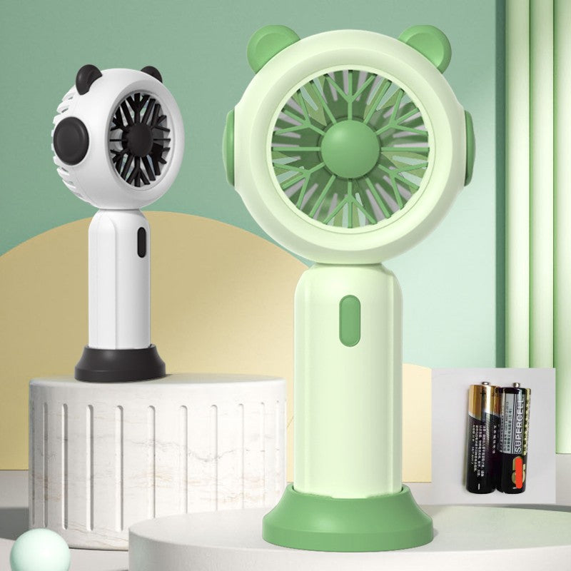 Unisex Tragbarer Handventilator im niedlichen Pandadesign Brehn