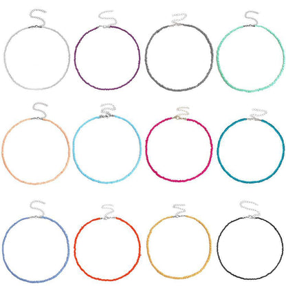 Buntes Perlen-Choker-Halsband Brehn