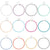 Buntes Perlen-Choker-Halsband Brehn