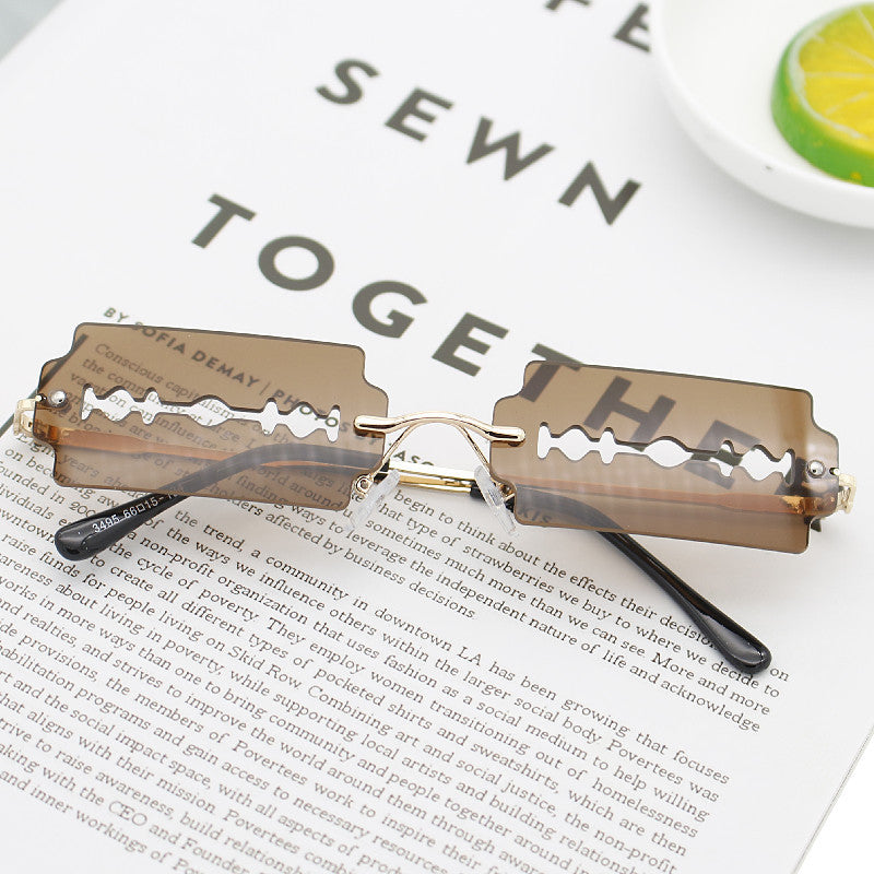 Damen Modische Retro-Sonnenbrille im einzigartigen Design Brehn