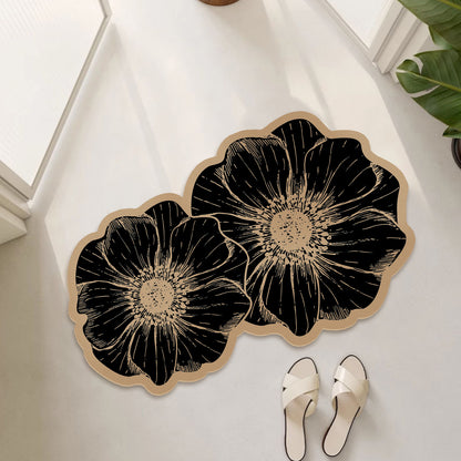 Florales Druck Badmatte Brehn