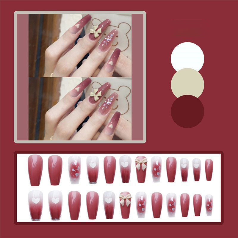 Künstlerische Blumen Press-On Nagelspitzen Brehn