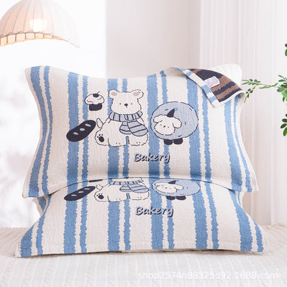 Damen Kissenbezug mit filigranem Blumenmotiv Brehn