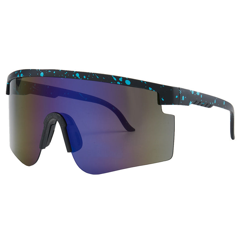 Damen Sportsonnenbrille mit trendigem Oversized-Rahmen und polarisierten Gläsern Brehn