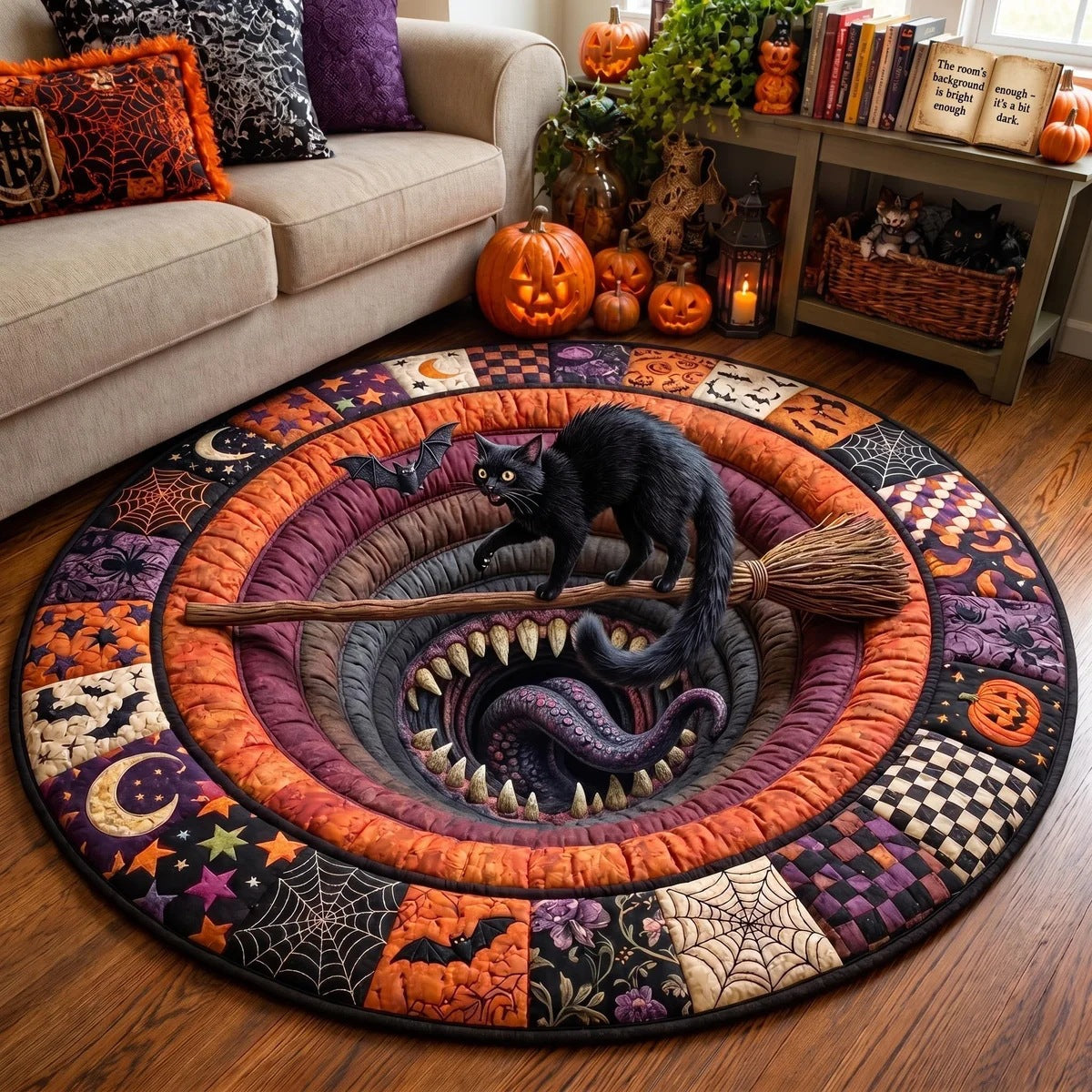 Halloween-inspirierter dekorativer Teppich