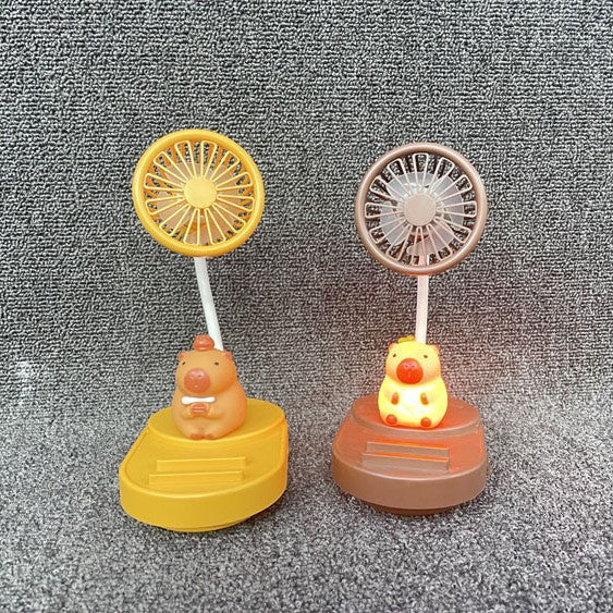 Unisex Tragbarer Handventilator im nostalgischen Kapybara-Design Brehn