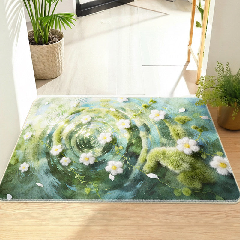 Blumenmuster Memory-Schaum Badewannenteppich Brehn
