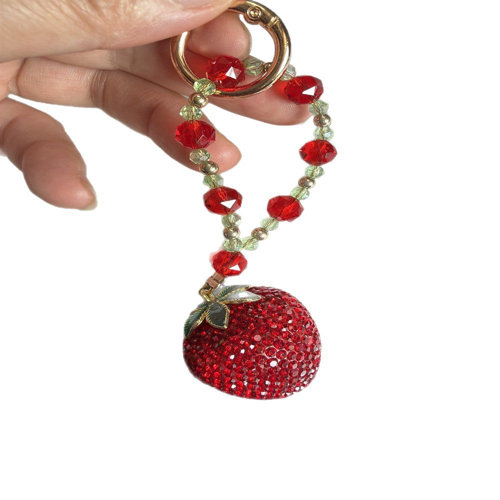 Erdbeer Charm Schlüsselanhänger Halter Brehn