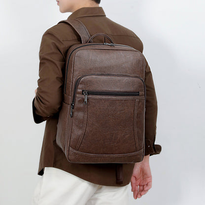 Eleganter Rucksack Aus Kunstleder mit Mehreren Fächern Brehn