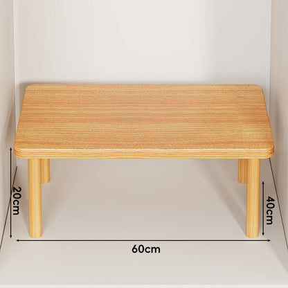 Verstellbarer Mehrhöhe Holz Monitorständer und Desktop Regal