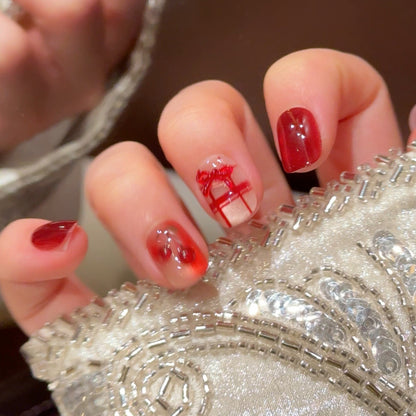 Stilvolle Press-On Nagelkunst Brehn