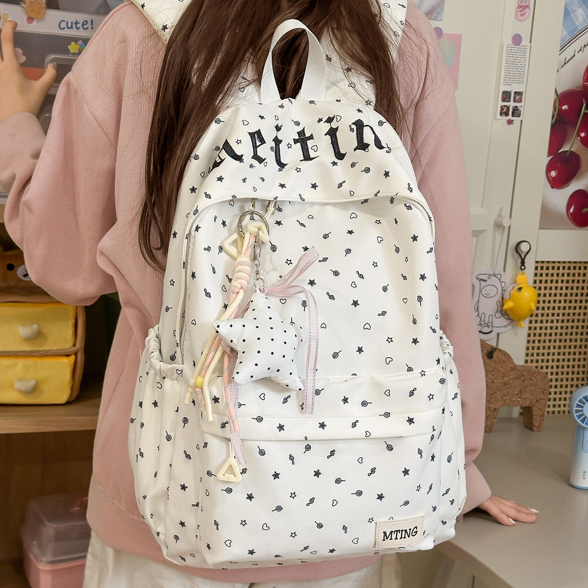 Stylischer gemusterter Rucksack Brehn 1791205199