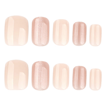 Künstliche Nagelverlängerungen mit elegantem Glitzer-Effekt Brehn