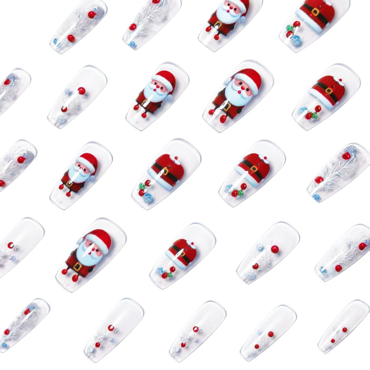 Kunstnägel Im Festlichen Weihnachtsdesign Brehn