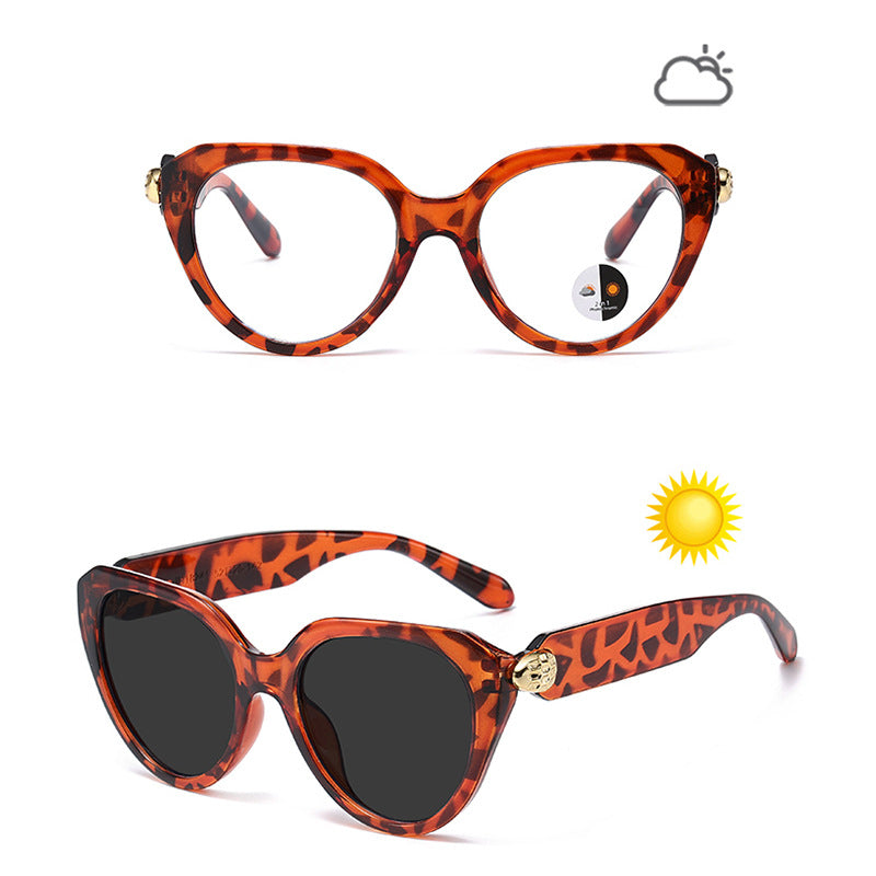 Damen Cat-Eye Sonnenbrille mit goldenen Akzenten und schützendem UV-Filter Brehn