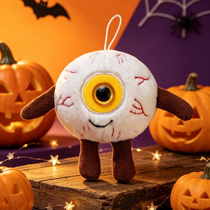 Plüsch-Halloween-Anhänger mit großem Monookular und Aufhängeschlaufe