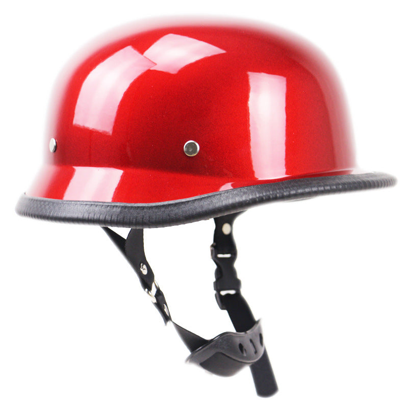 Vintage Halb-Helm Motorrad Kopfstück Brehn