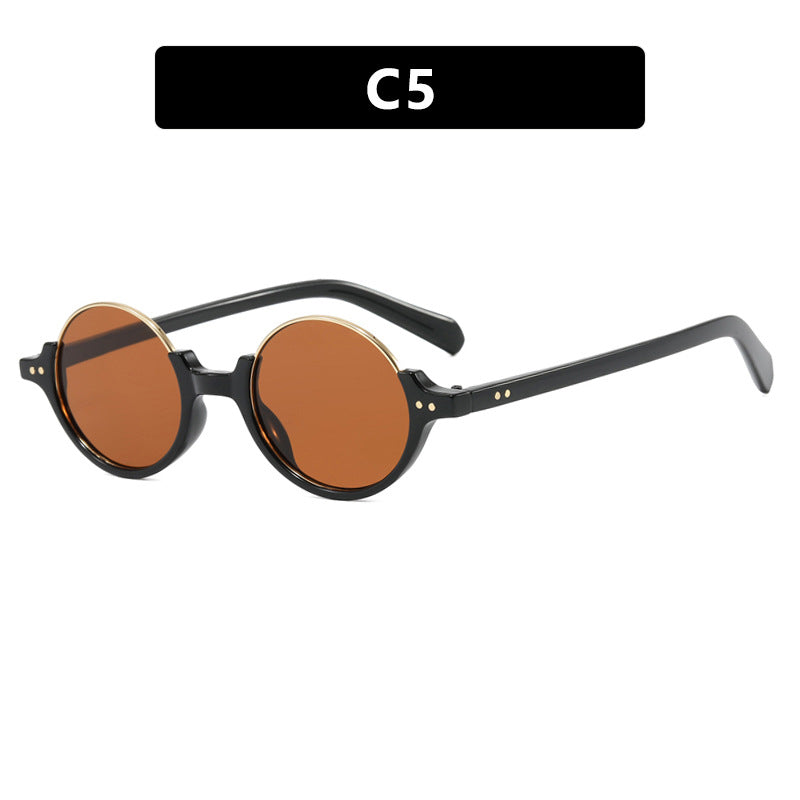 Damen runde Sonnenbrille mit elegantem Kunststoffrahmen Brehn