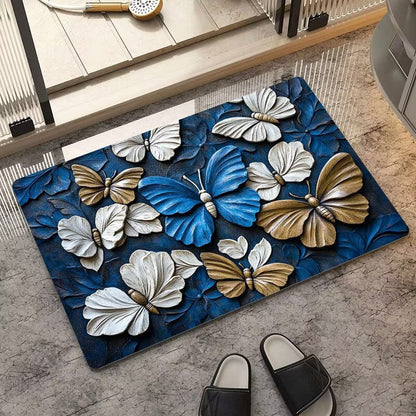 Künstlerisches Schmetterlingsdesign Teppich