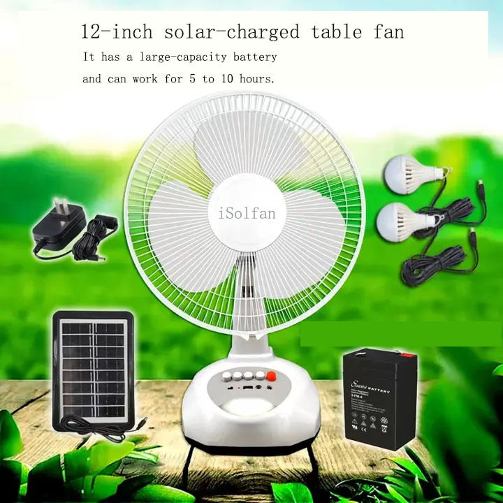 Unisex Solarstandventilator mit Fernbedienung Brehn