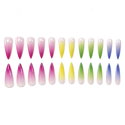 Ombre Stiletto Nagelverstärkungen Brehn