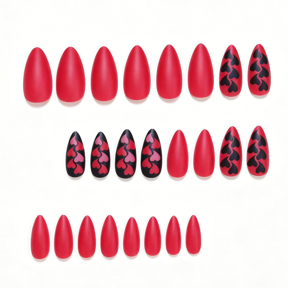 Herz Muster Nagelkunst Set Brehn