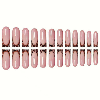 Trendy French Tip Press-On Nail Set Brehn