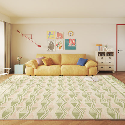 Vintage-inspirierter geometrischer Teppich Brehn