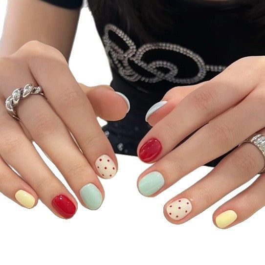 Glänzende Ombre Press-On Nägel Set Brehn