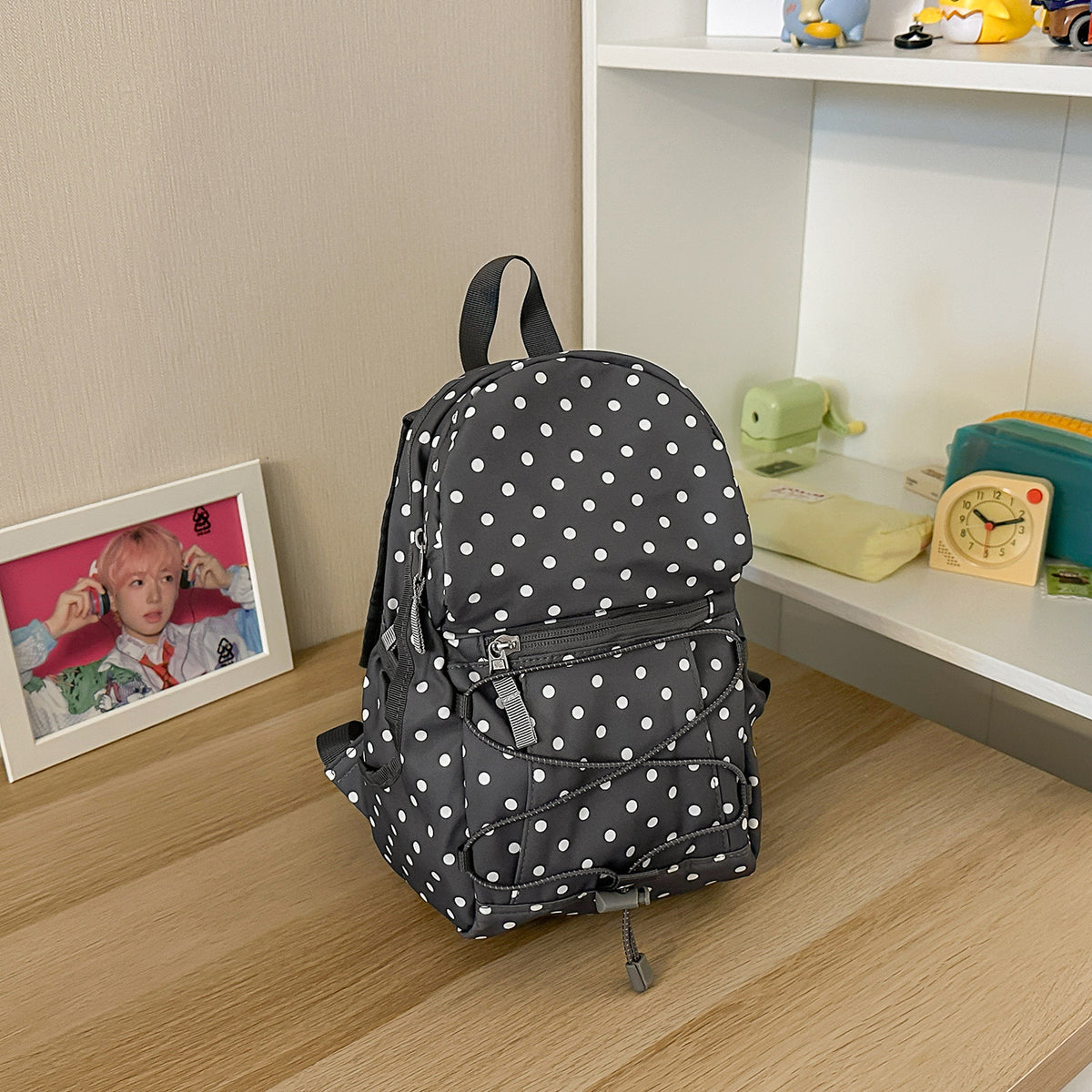 Stylischer Polka-Dots-Rucksack Brehn