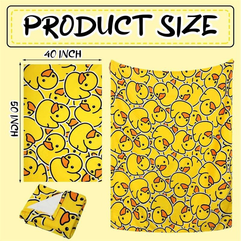 Enten-Themen Kuschelfleece-Decke