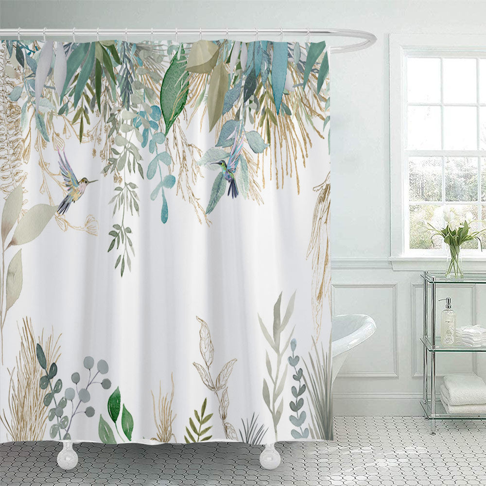 Floral Lavendel Muster Duschvorhang Brehn