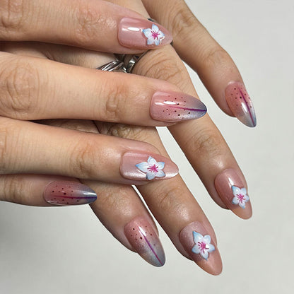 Künstlerisches Press-On-Nagelset mit All-Größen-Abdeckung Brehn