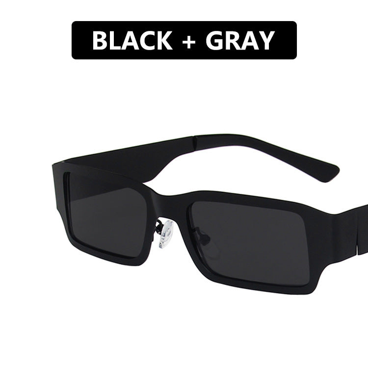 Damen geometrische Sonnenbrille mit schützendem UV-Filter und robustem Metallrahmen Brehn
