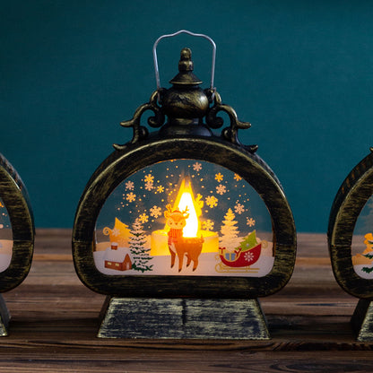 Dekorative Weihnachtslaterne mit LED-Beleuchtung