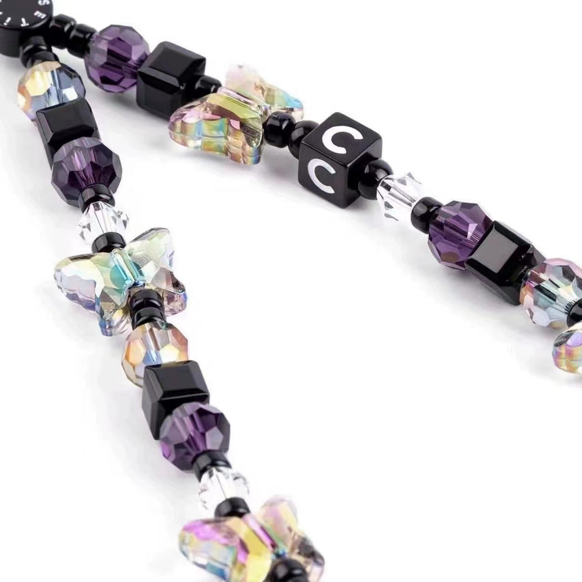 Künstlerische Schmetterling Perlen Handy Lanyard Brehn