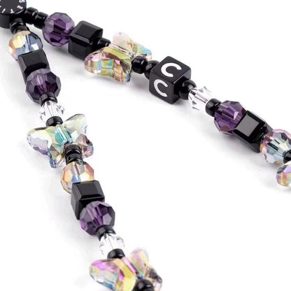 Künstlerische Schmetterling Perlen Handy Lanyard Brehn