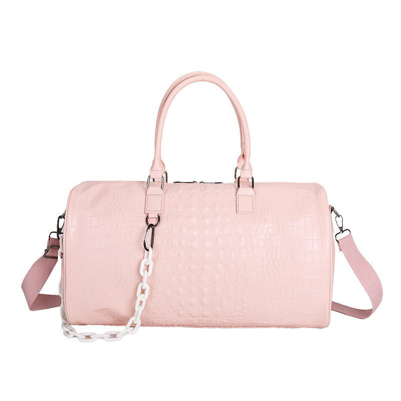 Krokodil-texturiertes luxuriöses Reise-Duffle-Bag Brehn