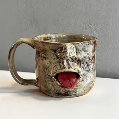 Lustige Kaffeetasse im Gesichtsdesign Brehn