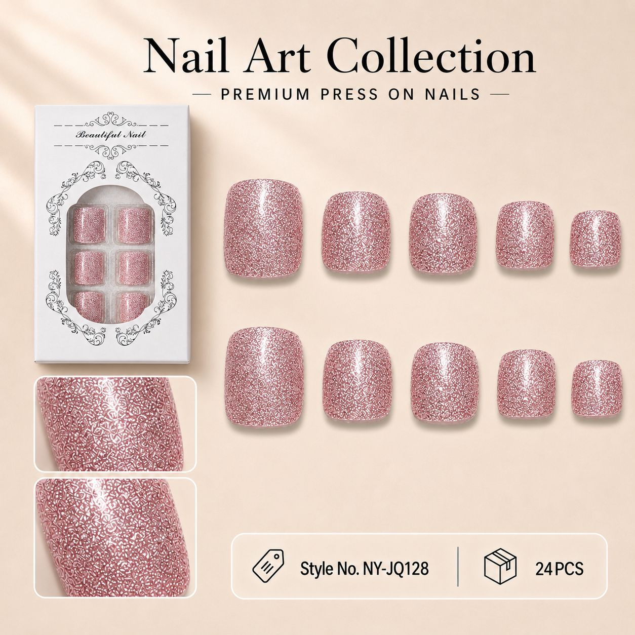 Elegante Premium Nagelkunst Brehn
