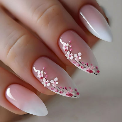 Elegante Florale Acrylnagel-Verstärkungen Brehn 1789916018