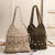 Gehäkelte Strandtasche mit Fransigen Details Brehn