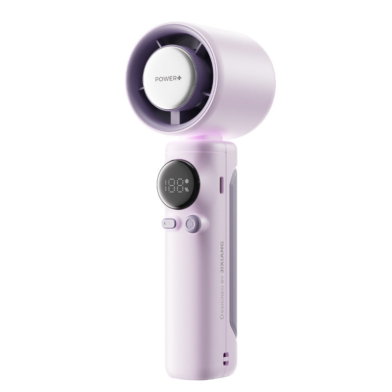Damen Tragbarer Smart Handventilator mit digitaler Temperaturanzeige Brehn