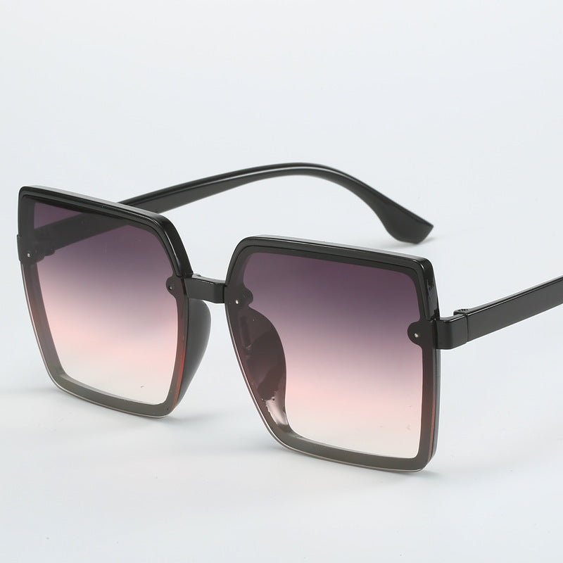 Damen Oversized Sonnenbrille mit quadratischem Rahmen Brehn