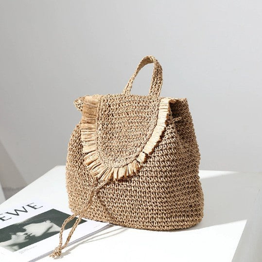 Damen Handgeknüpfte Freizeit-Rucksacktasche Brehn