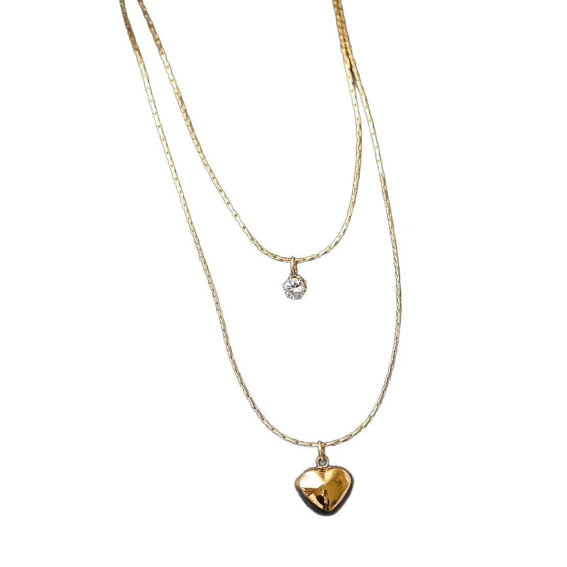 Herz Charm Lagenhalskette Brehn